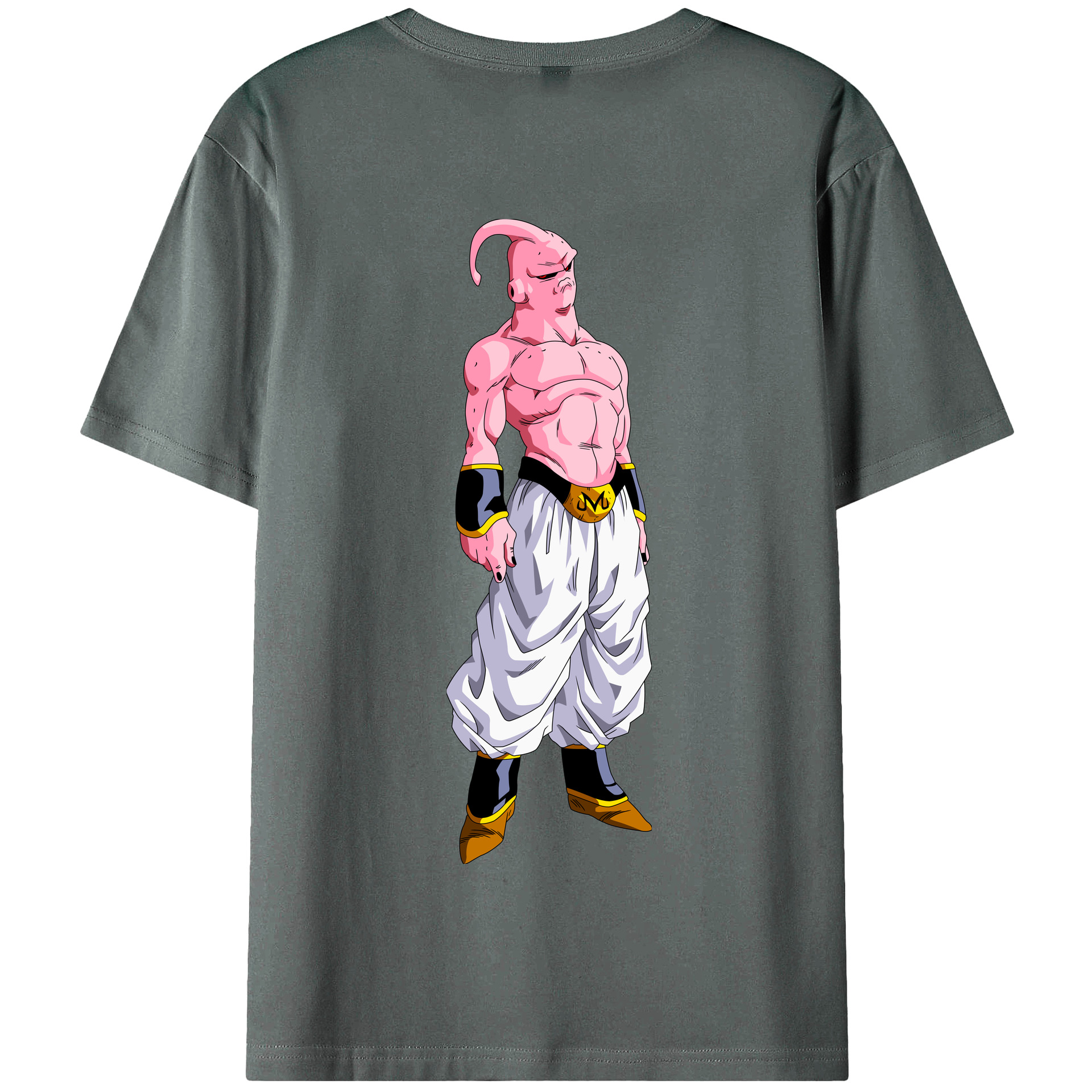 （画像用） ドラゴンボール 魔人ブウ DRAGON BALL Majin Buu 綿100％半袖Tシャツ（背面プリント）